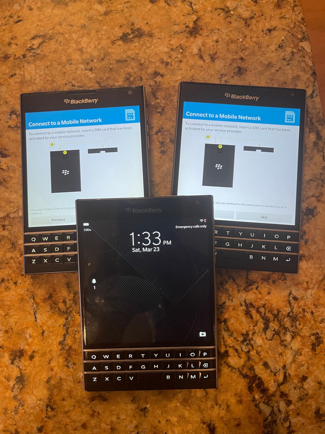 3 Blackberry Passports (all 3) in Cell Phones in Calgary