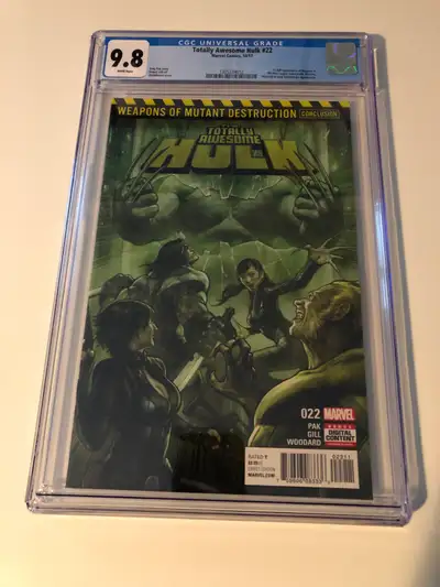 1st app. WEAPON H in Totally Awesome Hulk #22 comic CGC 9.8 $55, View more