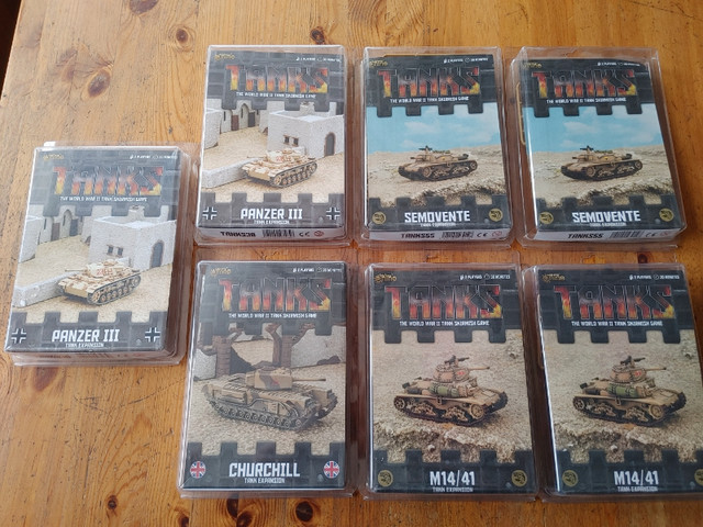 Tanks - 15mm - WWII Tank Skirmish Game - Expansion Kits - NEW in Arts & Collectibles in Gatineau