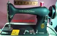 RARE SINGER SEWING MACHINE NO. 66 READY TO SEW   HEAVY DUTY