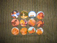 VINTAGE DISNEY'S THE LION KING POGS LOT