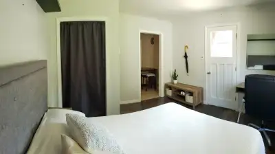 Private suite in quiet home. Weekly or monthly until end of Aug.