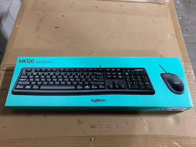 Brand New Logitech MK120 Wired Keyboard and Mouse Combo, View more