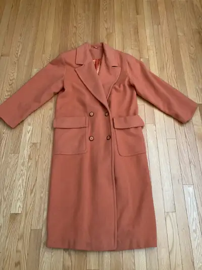 Vintage Winter Coat Town and Counrty Size 9/10 Wool Salmon, View more