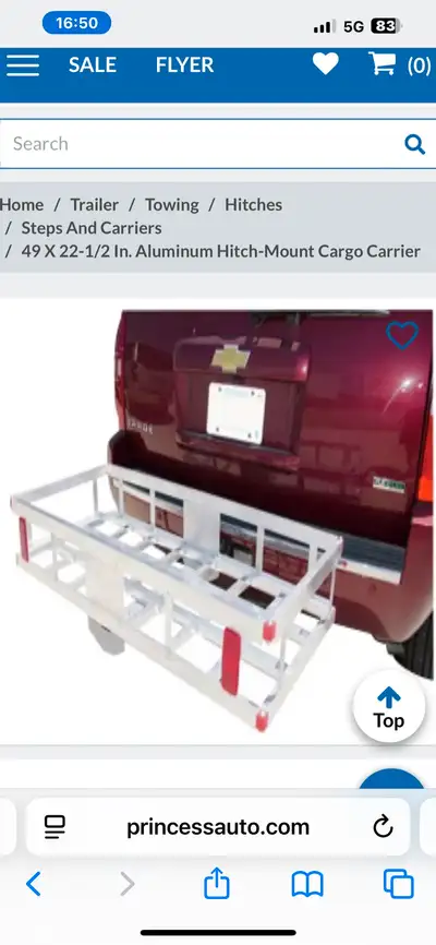 This Aluminum Hitch-Mount Cargo Carrier is perfect for adding extra storage space to your vehicle! I...