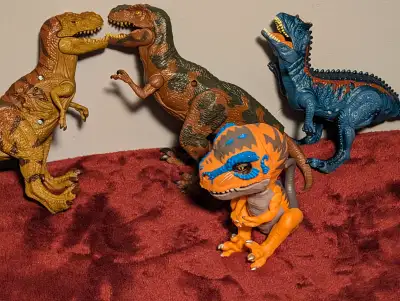 4 Dinosaur Figures -One Price - In Great Shape as pictured all sold as a lot $30 No Holds, Pick Up O...