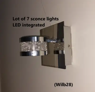 Light - Sconce, Contemporary, Chrome,  Bubble Glass, Integr LED, View more