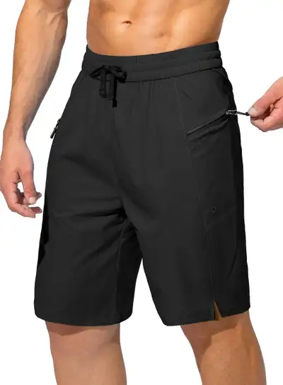 New / Open Box - Men's Quick Dry Swim Trunks Zip Pockets, View more
