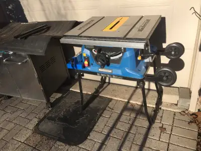 10" Portable Table Saw with Fold & Roll Stand, View more