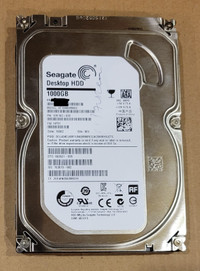 Seagate 3.5 inch 1 TB SATA HDD