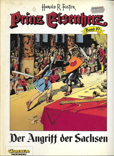 1993 German Comic: PRINZ EISENHERZ #19: Der Angriff der Sachsen, View more