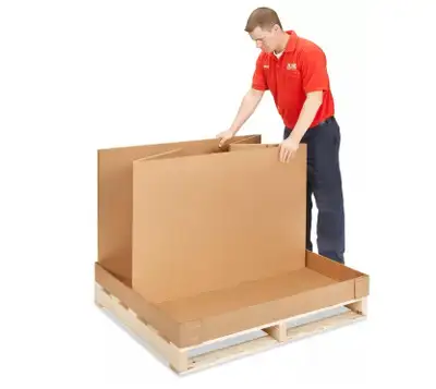Uline Heavy Duty Storage Container W/ Skid 43 x 36 x 29" K7598, View more