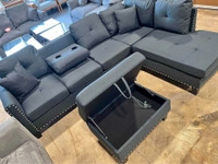 6 seater with ottoman sectional sofa