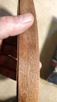 Roll of hardwood veneer 