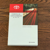 Toyota Corolla Hatchback 2019-2022 Owner’s Manual