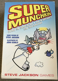 SUPER MUNCHKIN CARD GAME By Steve Jackson. 100% Complete Age 10