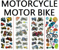 3D puffy Stickers ️ MOTORCYCLE BIKE MOTORBIKE CYCLE race