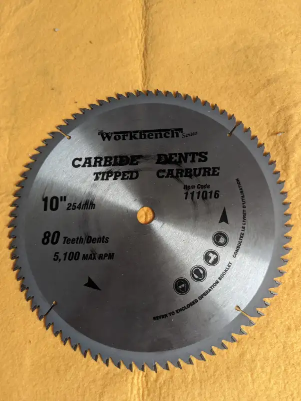 NEW 10 in. 12 in. Long Life Carbide Teeth Saw Blades. in Power Tools in London - Image 11