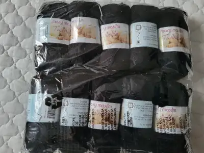 Soft  Black Yarn, View more