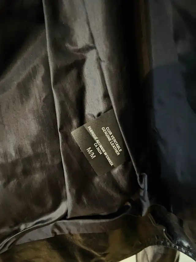 Veste en cuir véritable M085164534650194177124