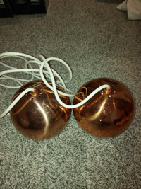 Red copper hanging lights