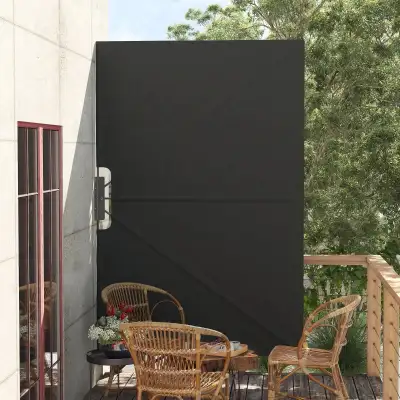 7.8’ x 5.3’ Patio Side Awning, Dark Grey Color, View more