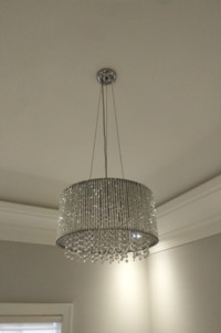  PRICE DROP Gorgeous Round Crystal Chandelier for Sale! 