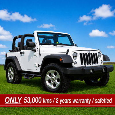 2018 Jeep Wrangler JK Sport – 6-Speed Manual – 52,000 KM – Transferable Warranty. Safetied with full...
