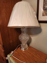 Table lamp,  crystal base