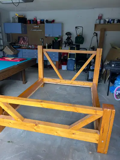 Queen size bed frame, View more