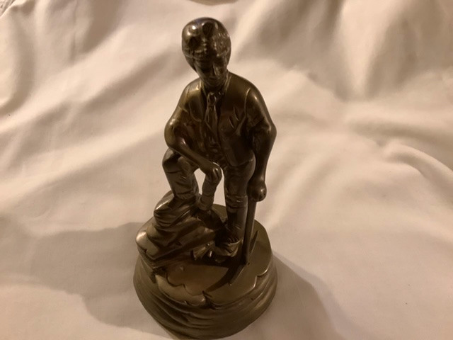 Vintage Solid Brass Coal Miner Sculpture in Arts & Collectibles in Belleville - Image 4