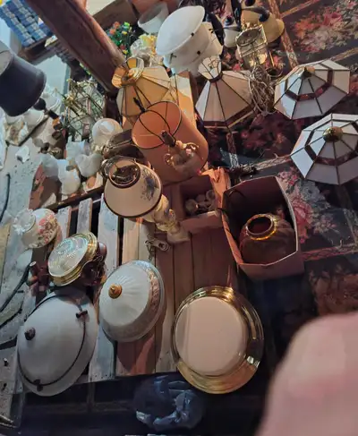 Vintage light fixtures  10.00 each, View more