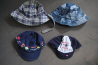 Lot of 4 for $4. Boys 2-3 Years Summer hats Gap, Children Place