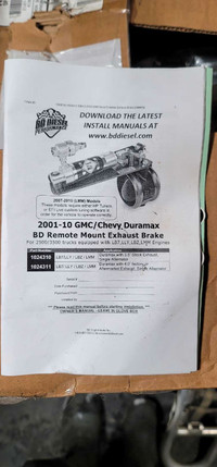 BD Exhaust Brake 01-10 GM/Chev Duramax 