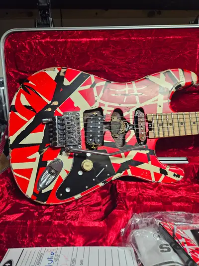 EVH Frankie electric guitar with case, View more