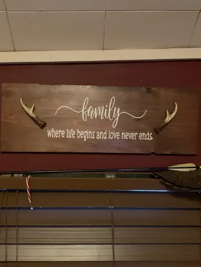 Family Wooden Sign, View more