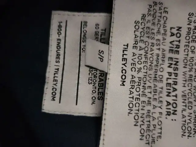 Tilley Hat size small590084692960890883