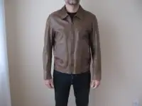 DANIER blouson cuir pour homme, spring leather jacket for men