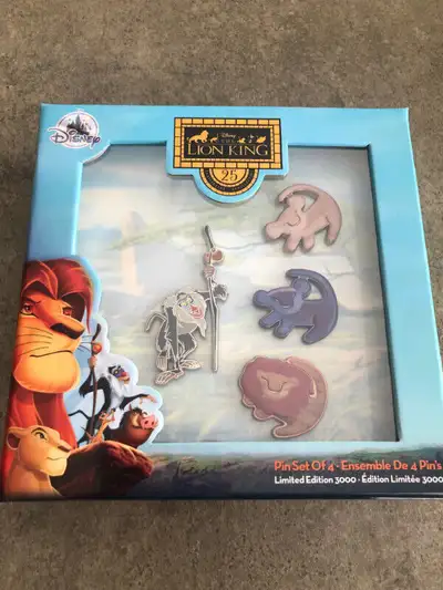 The Lion King 25th Anniversary Disney Store Pin Set - LR, View more