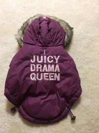 Juicy Couture dog coat, jacket, vest