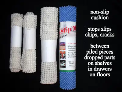 Provides a non-slip and a cushioned work surface for tools or glass Can be used in a drawer to keep...