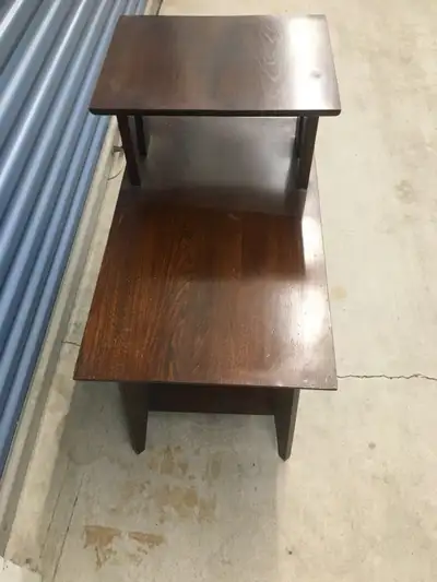 ANTIQUE END TABLE SOLID WOOD, View more