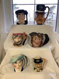 Vintage Toby  Mugs, in excellent condition.  See pictures