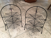 Halloween spider web 2- tier display tray