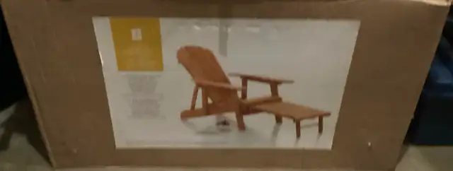 NEW - MUSKOKA CHAIR W / OTTOMAN in Patio & Garden Furniture in Oakville / Halton Region - Image 2