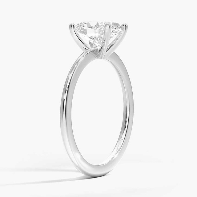 IGI 1.20  CT Oval Cut Lab Diamond Ultra Thin Ring 14k Gold in Jewellery & Watches in Mississauga / Peel Region - Image 2