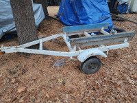 Jet Ski Or Small Boat Tilting Trailer W. Winch And Trailer Jack
