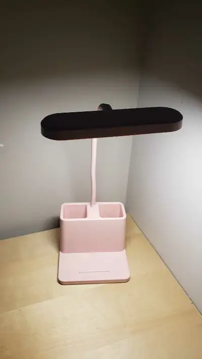 Pink Desk Lamp with battery USBC, View more