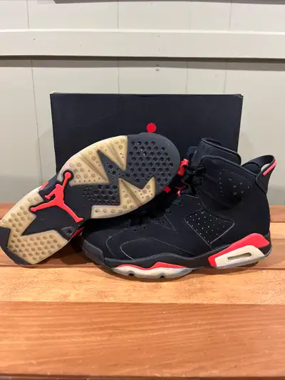 Jordan 6 Black Infrared size 9.5, View more