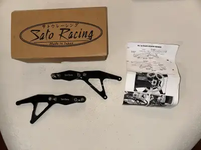 SATO RACING Race Stand Hooks [BLACK] for 2009-14 Yamaha YZF-R1 and 2014-20 FZ-09 / MT-09 and XSR900...